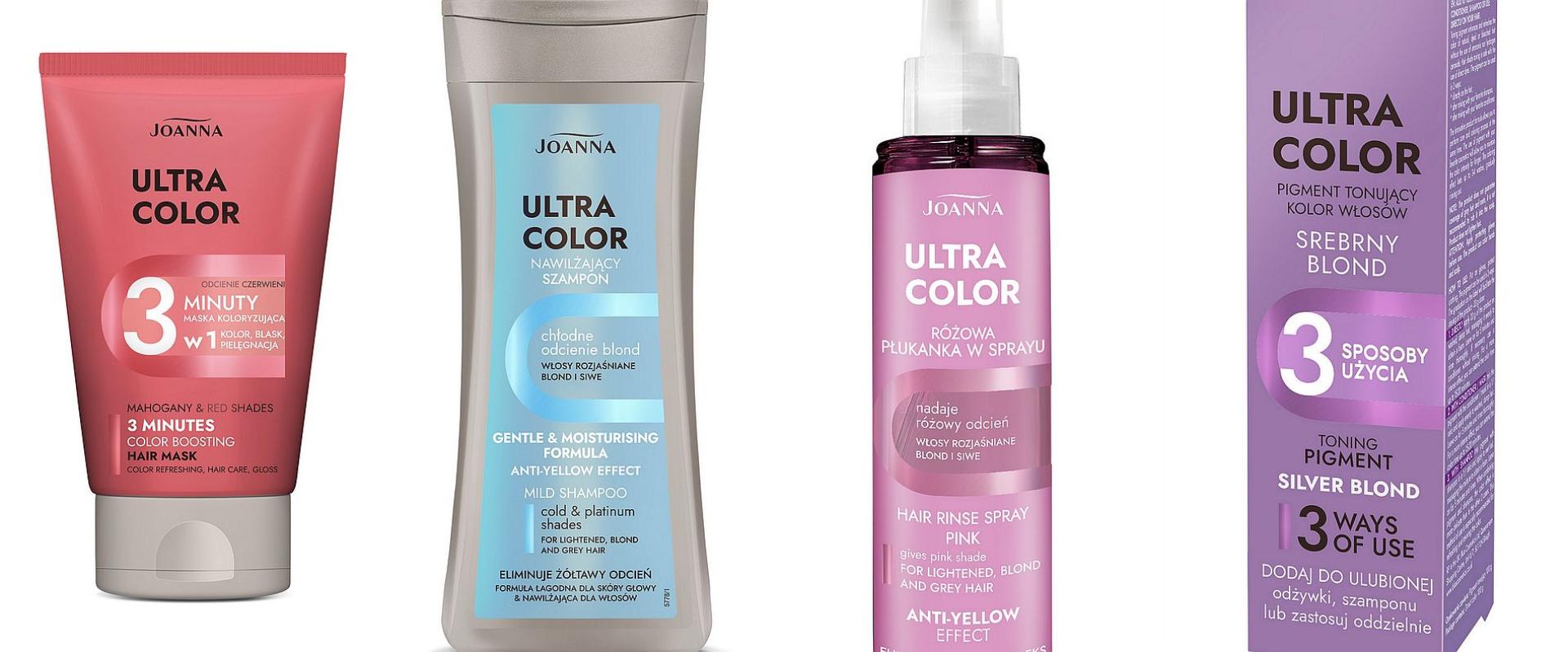 Szeroka gama produktów do włosów farbowanych - Ultra Color od LK Joanna
